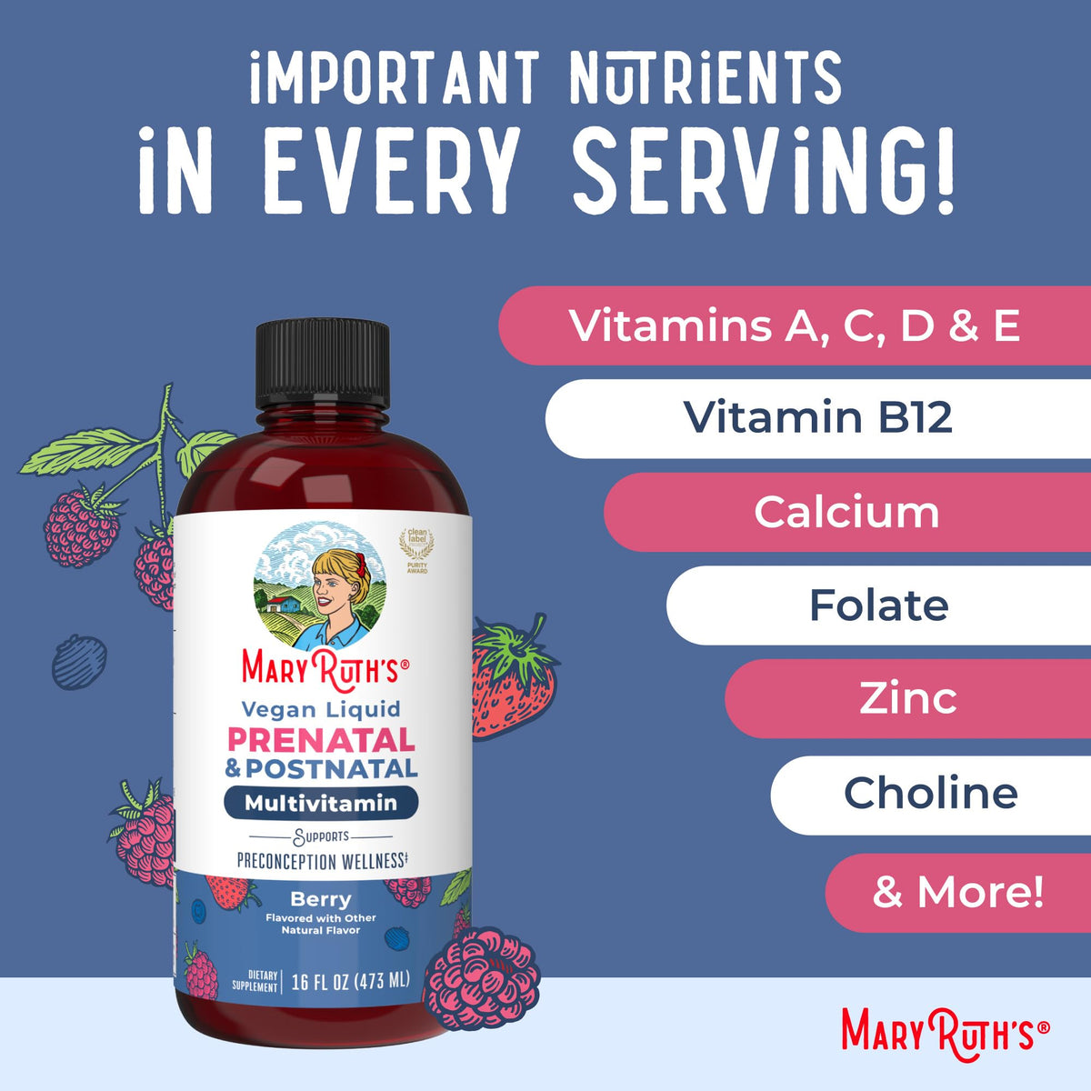 MARYRUTH'S Postnatal & Prenatal Vitamins for Women | Sugar Free | Womens Multivitamin for Pre-Conception, Pregnancy & Nursing | Ginger - FENGGESTORE20