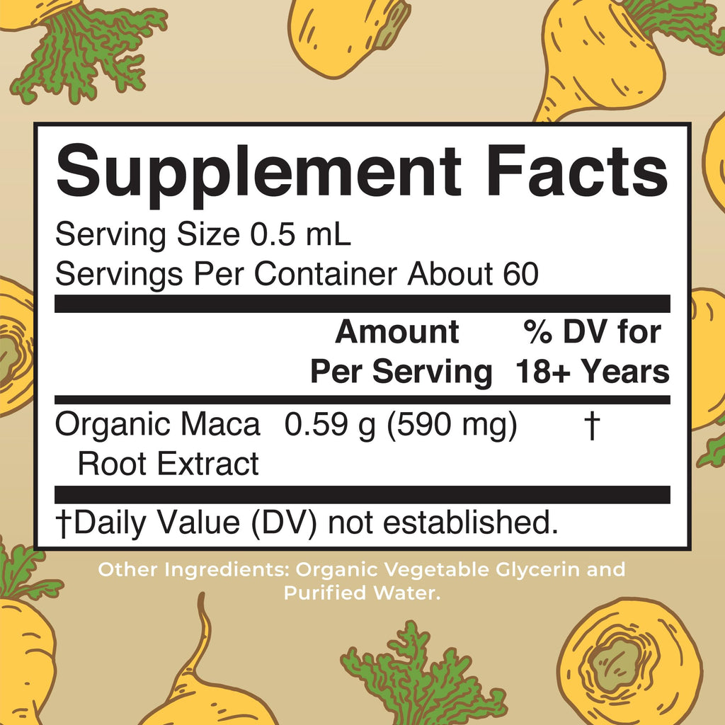 MARYRUTH'S USDA Organic Maca Root Liquid Drops | Vegan | Non-GMO | Gluten Free | Alcohol Free | 1 Fl Oz - FENGGESTORE20