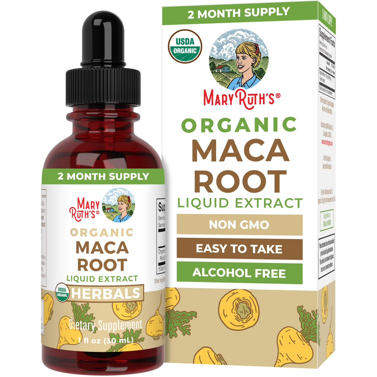 MARYRUTH'S USDA Organic Maca Root Liquid Drops | Vegan | Non-GMO | Gluten Free | Alcohol Free | 1 Fl Oz - FENGGESTORE20