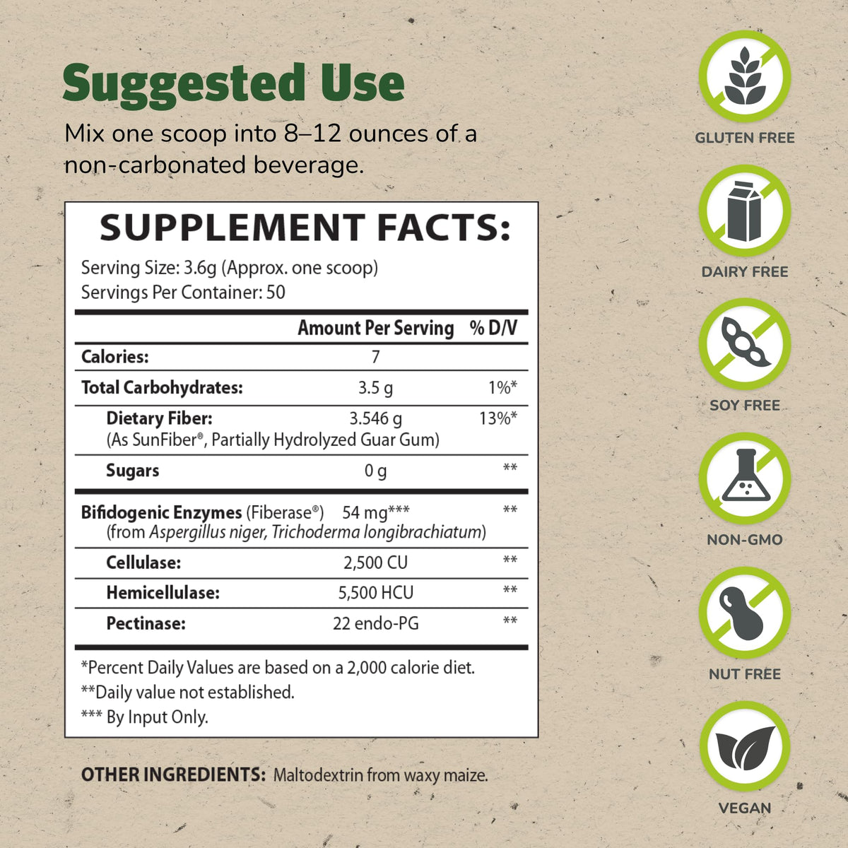 Master Supplements TruFiber - 6.35 oz, Pack of 2 - Prebiotic Fiber to Help Boost Probiotic Growth - Supports Digestive Health - FENGGESTORE20