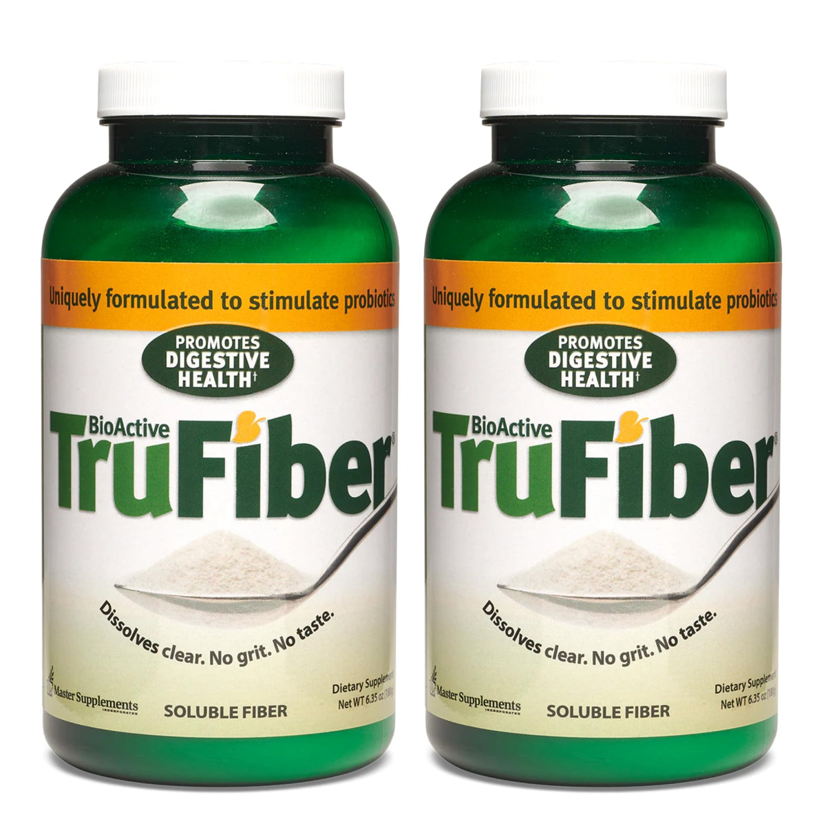 Master Supplements TruFiber - 6.35 oz, Pack of 2 - Prebiotic Fiber to Help Boost Probiotic Growth - Supports Digestive Health - FENGGESTORE20