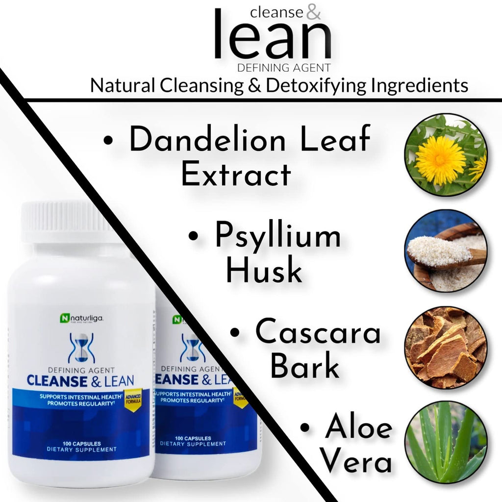 Max Muscle Naturaliga Cleanse and Lean Defining Agent Herbal Cleanse for Regularity w/Natural Detoxifying Ingredients for Gut Health Colon Detox - FENGGESTORE20
