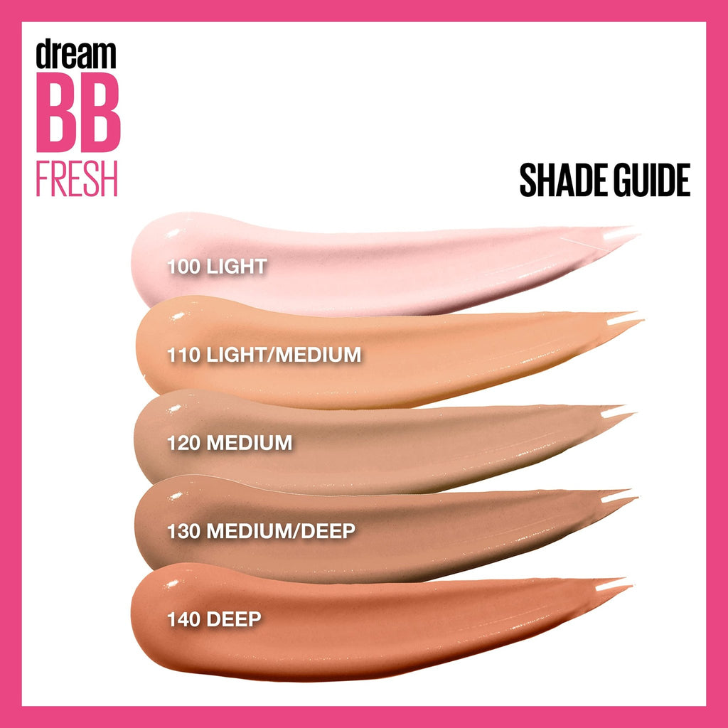 Maybelline Dream Fresh Skin Hydrating BB cream, 8-in-1 Skin Perfecting Beauty Balm with Broad Spectrum SPF 30 - FENGGESTORE20