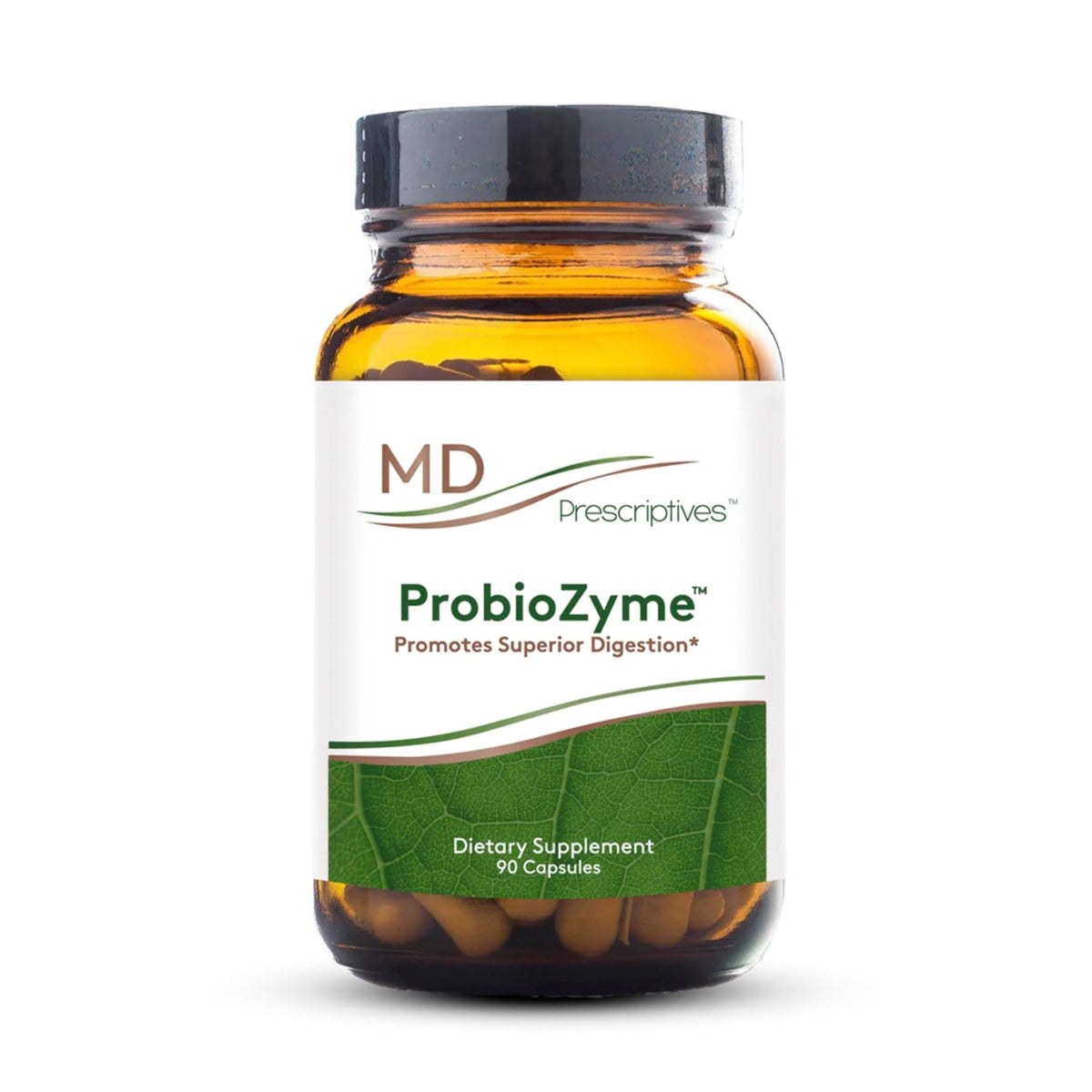 MD Prescriptives - ProbioZyme - Vegetarian Digestive Enzymes - Supplement for Digestive & Gut Health - 90 Capsules - FENGGESTORE20