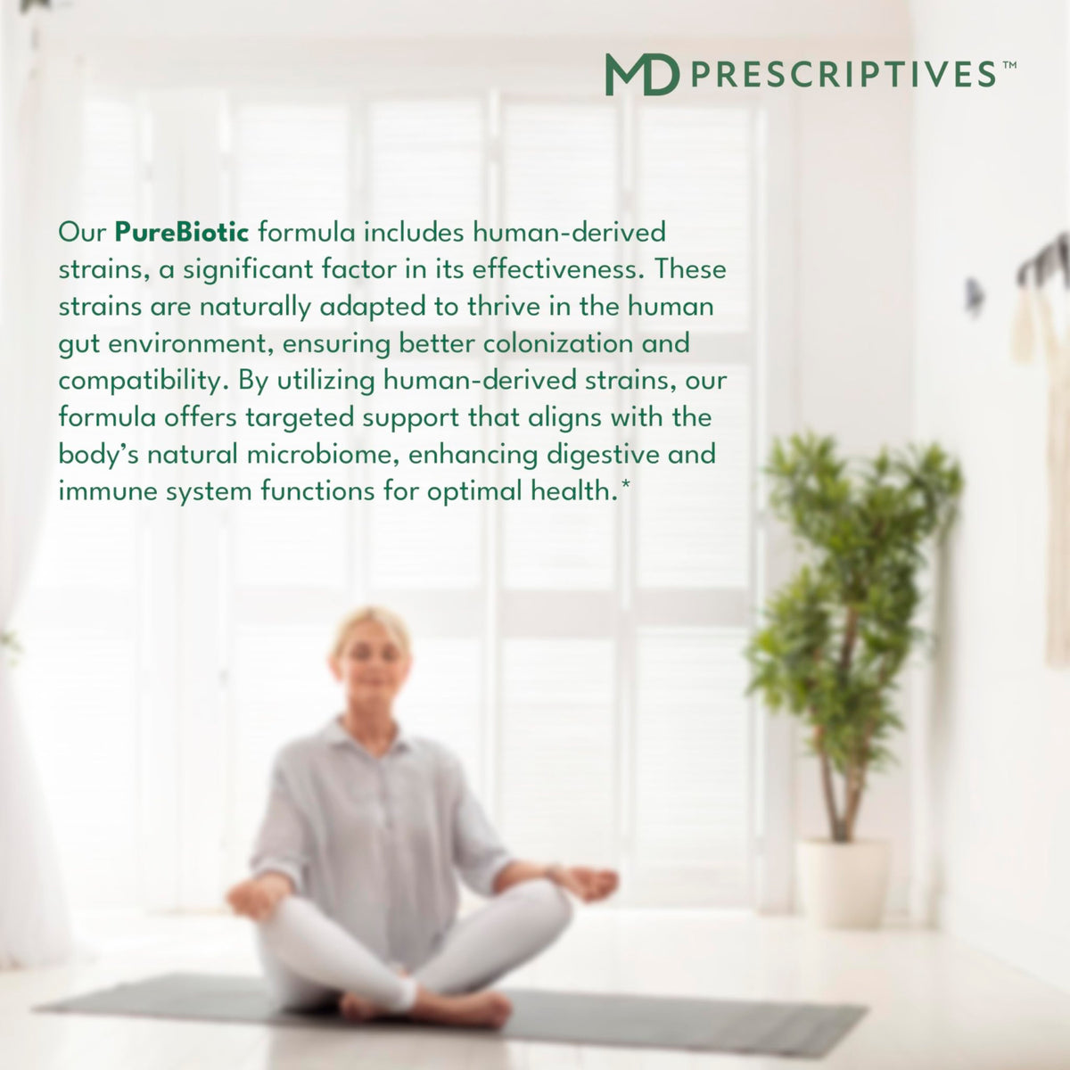 MD Prescriptives - PureBiotic - Probiotic Dietary Supplement for Digestive & Gut Health - 60 Capsules - FENGGESTORE20