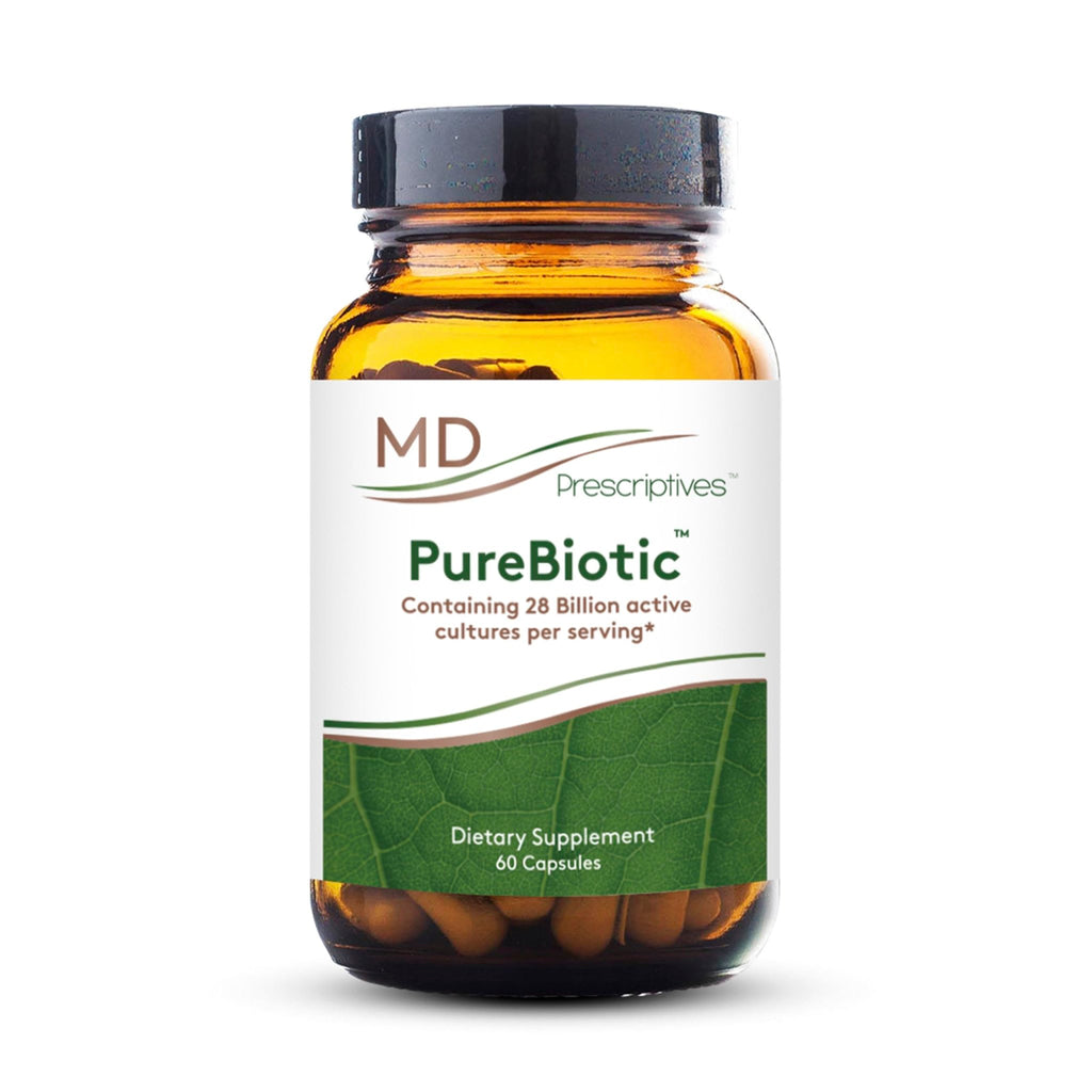 MD Prescriptives - PureBiotic - Probiotic Dietary Supplement for Digestive & Gut Health - 60 Capsules - FENGGESTORE20