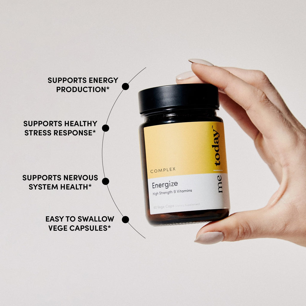 me today Energise Supplement Super B Vitamin B Complex for Men & Women - B6, B12 with Vitamin C, Zinc, Ashwagandha and Siberian Ginseng - FENGGESTORE20