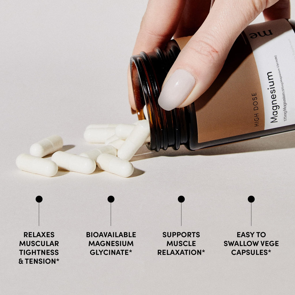 Me Today Magnesium Glycinate Supplement – 175mg High Absorption Magnesium Glycinate Capsule for Muscle Recovery, Nervous System Support, - FENGGESTORE20