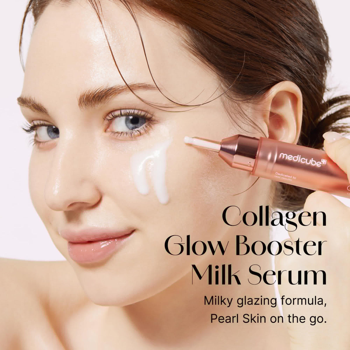 Medicube Collagen Glow Booster Milk Serum - Twist & Click - Radiance & Hydration with Niacinamide, Milk Protein Extract, Hydrolyzed Collagen - FENGGESTORE20