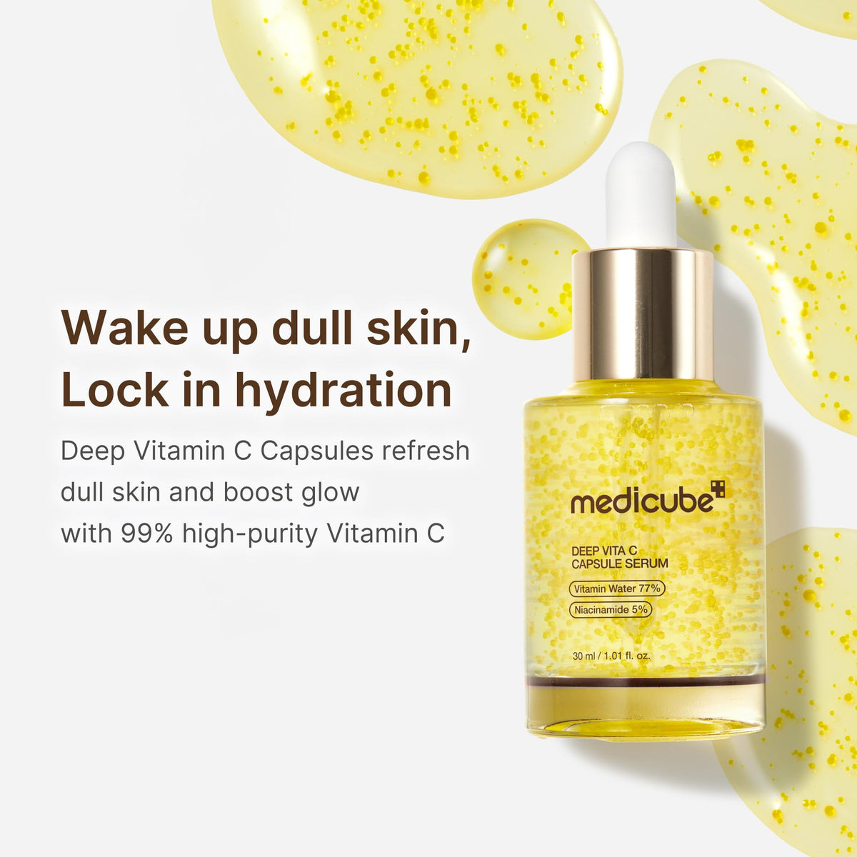 medicube Deep Vitamin C Capsule Serum | Hydrating Vitamin C Serum for Dull & Uneven-Looking Skin with Visible Concerns - FENGGESTORE20