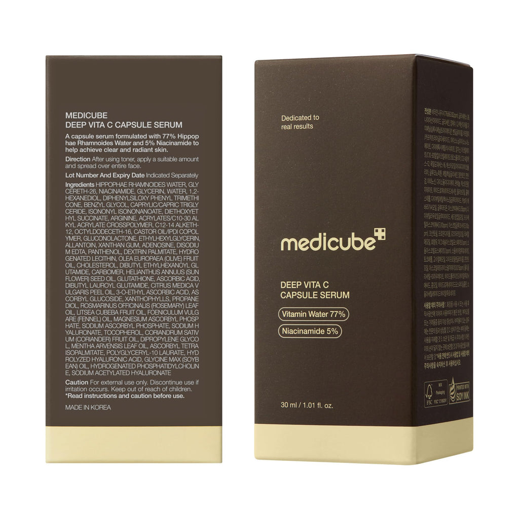 medicube Deep Vitamin C Capsule Serum | Hydrating Vitamin C Serum for Dull & Uneven-Looking Skin with Visible Concerns - FENGGESTORE20