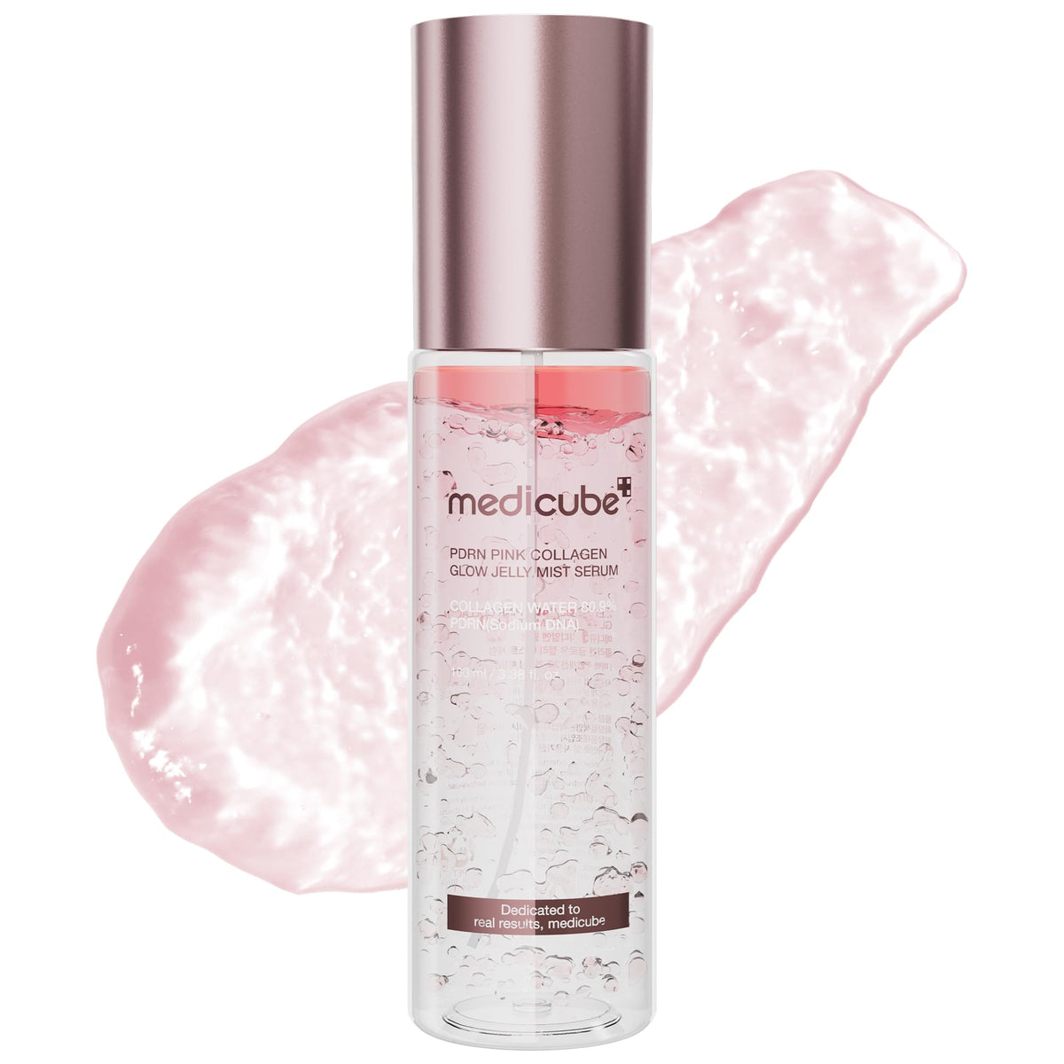 medicube Jelly Mist Serum with Pink PDRN Collagen | Dual-Texture Glow Spray with Niacinamide, Glutathione, Ceramide, Hyaluronic Acid - FENGGESTORE20