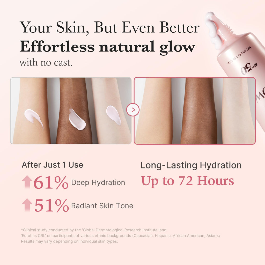 medicube No Cast Just Glow Collagen Sunscreen | SPF 50 Broad Spectrum Face Sunscreen - FENGGESTORE20