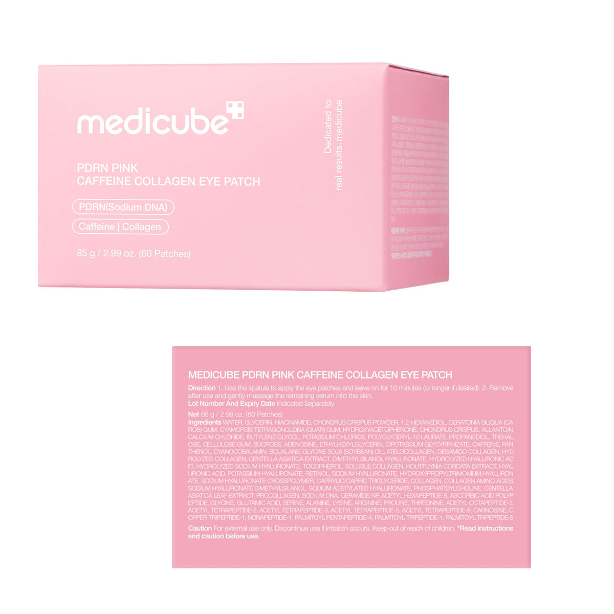 medicube PDRN Caffeine Collagen Eye Patch | Gel Eye Patches for the appearance of Dark Circles, Undereye Bags - FENGGESTORE20