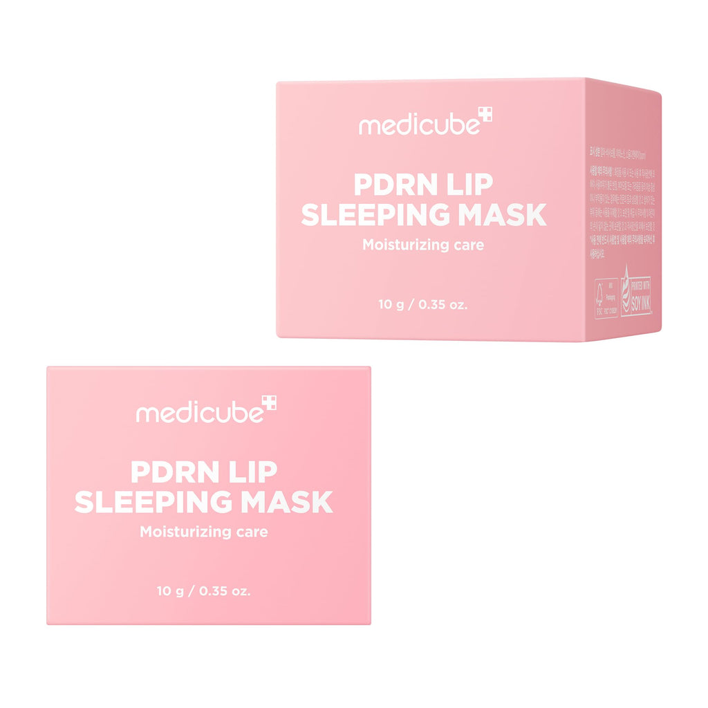 medicube PDRN lip sleeping mask glow balm | Salmon PDRN, Collagen, Shea Butter for Softer Lips - FENGGESTORE20