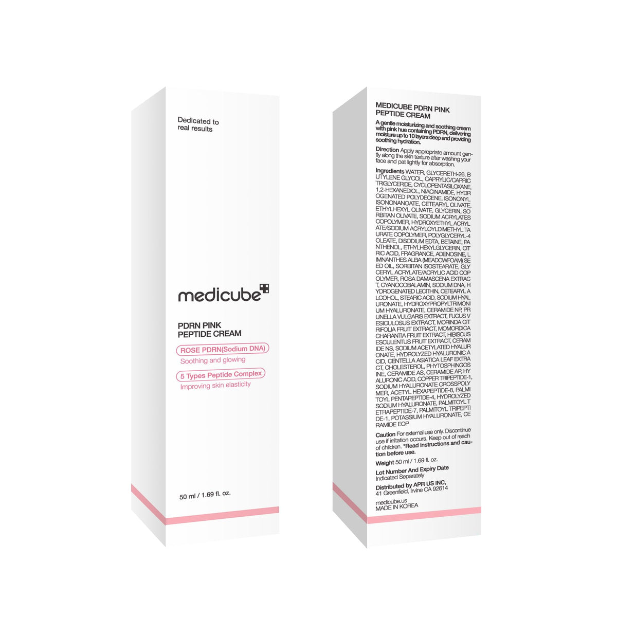 medicube PDRN Pink Hyaluronic Moisturizing Cream | Blemish Recovery, Relief & Hydrating Care | Restores Skin Elasticity & Glow - FENGGESTORE20