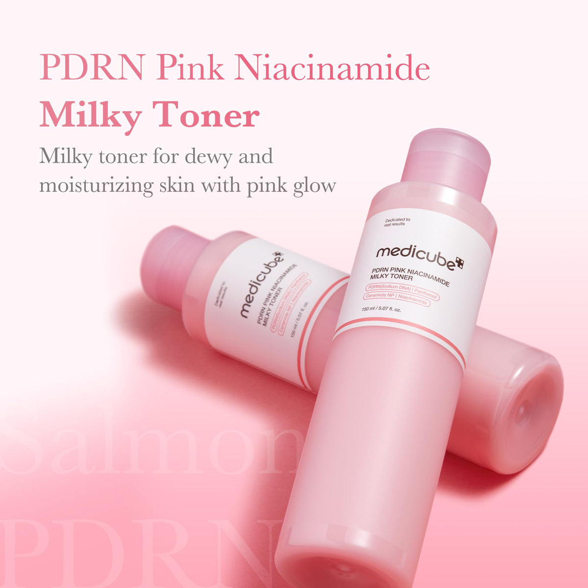 medicube PDRN Toner Salmon DNA Milky Toner | for Hydrating, Moisturizing, Soothing with Ceramide, Peptide - FENGGESTORE20