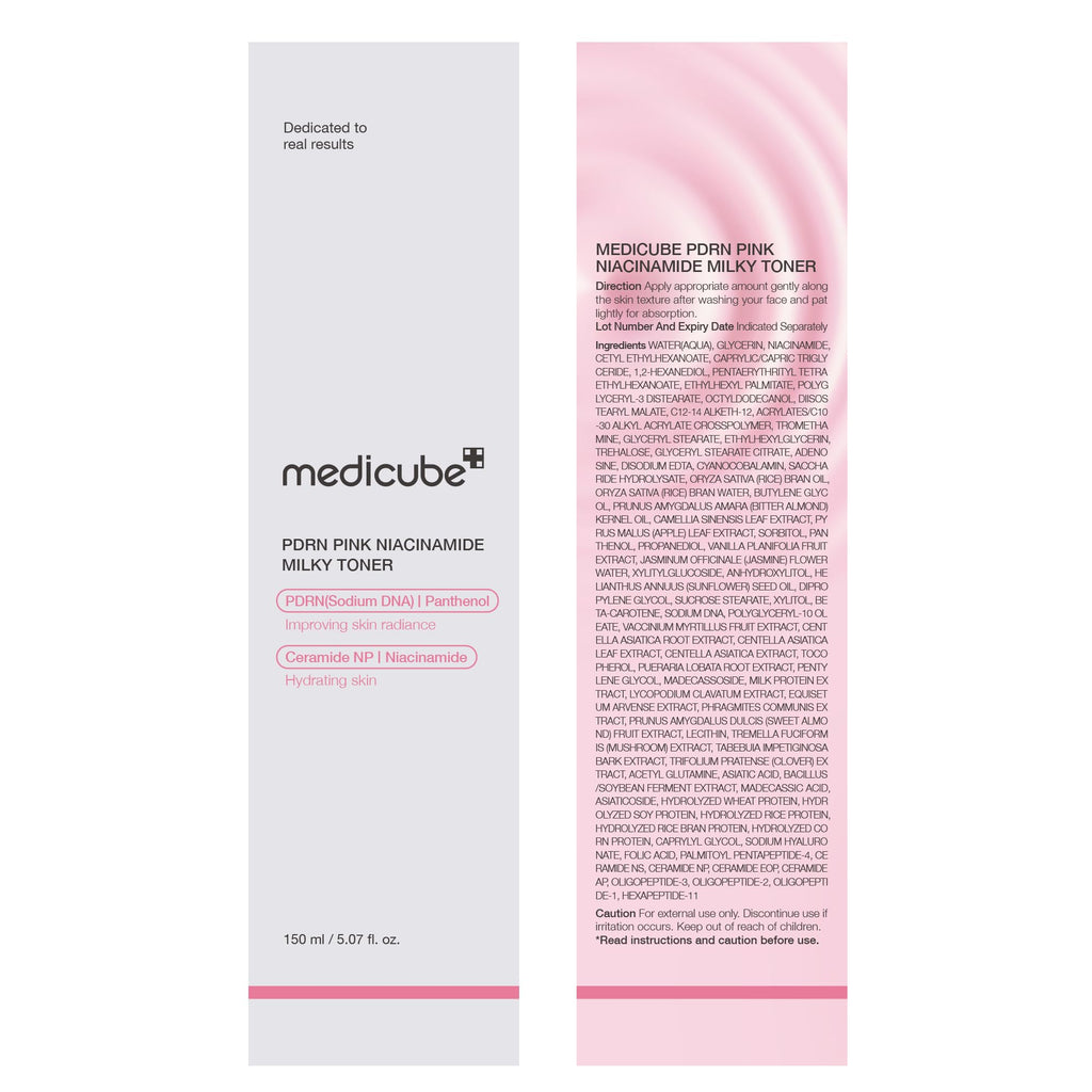 medicube PDRN Toner Salmon DNA Milky Toner | for Hydrating, Moisturizing, Soothing with Ceramide, Peptide - FENGGESTORE20