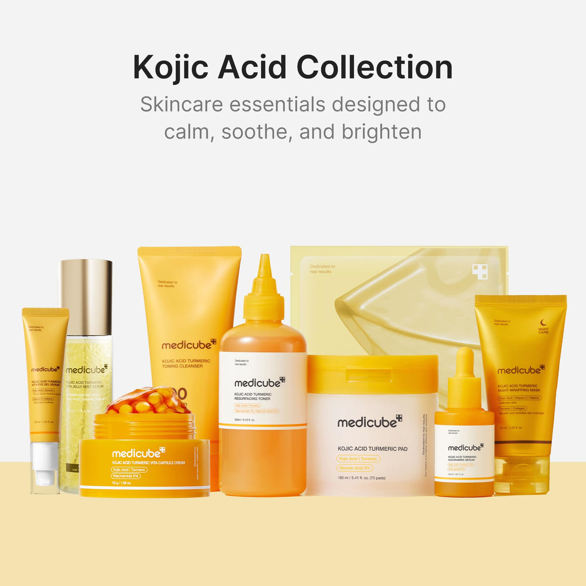 medicube Wrapping Mask Kojic Acid, Turmeric, Vitamin C Overnight Peel Off Facial Mask | Brighten & Defends Against Skin Stress for a Clear, Glowing Complexion | Korean Skin Care, 2.53 fl.oz - FENGGESTORE20