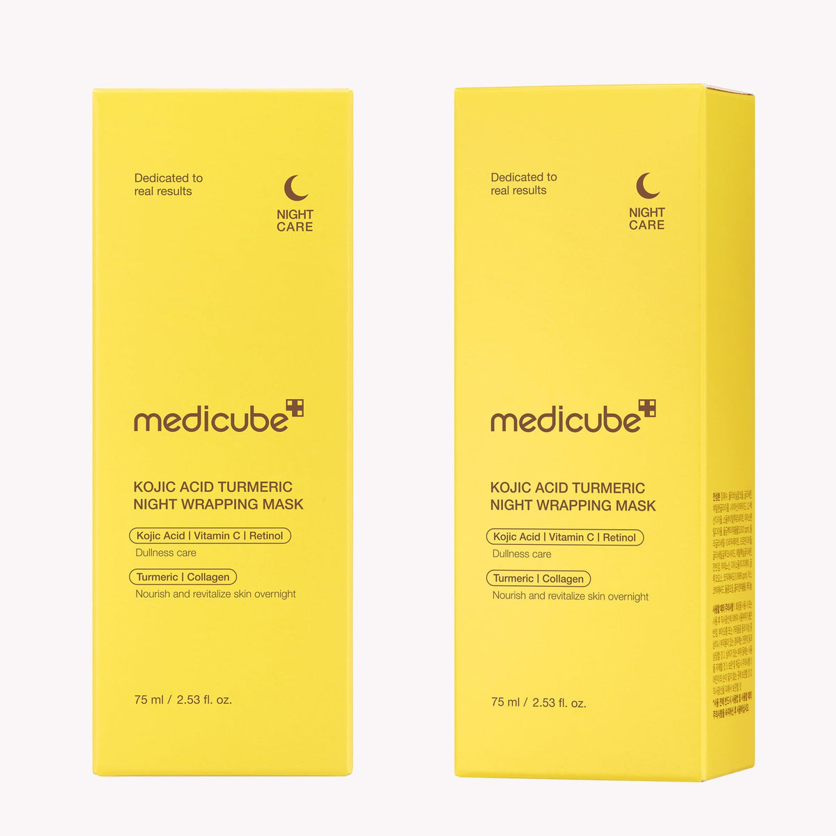 medicube Wrapping Mask Kojic Acid, Turmeric, Vitamin C Overnight Peel Off Facial Mask | Brighten & Defends Against Skin Stress for a Clear, Glowing Complexion | Korean Skin Care, 2.53 fl.oz - FENGGESTORE20