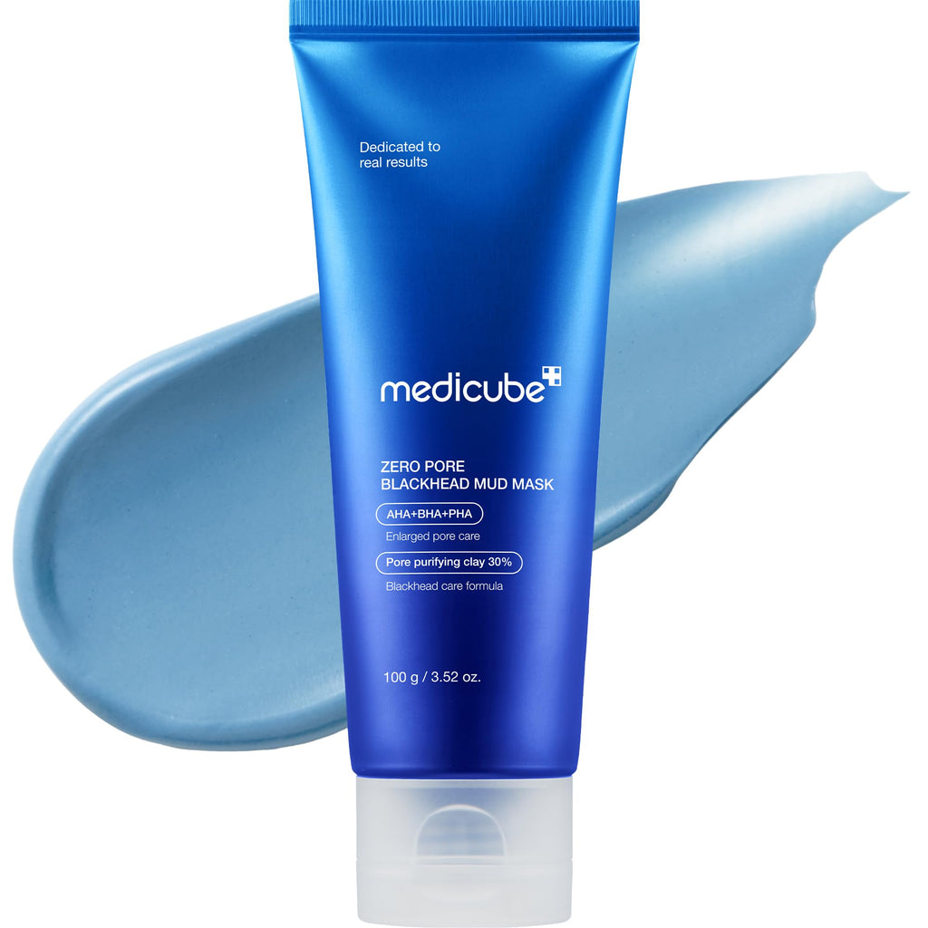 Medicube Zero Pore Blackhead Mud Facial Mask - Skin Cooling & Pore Tightening - 3 Minute Quick Dry Formula with AHA, BHA, PHA - FENGGESTORE20