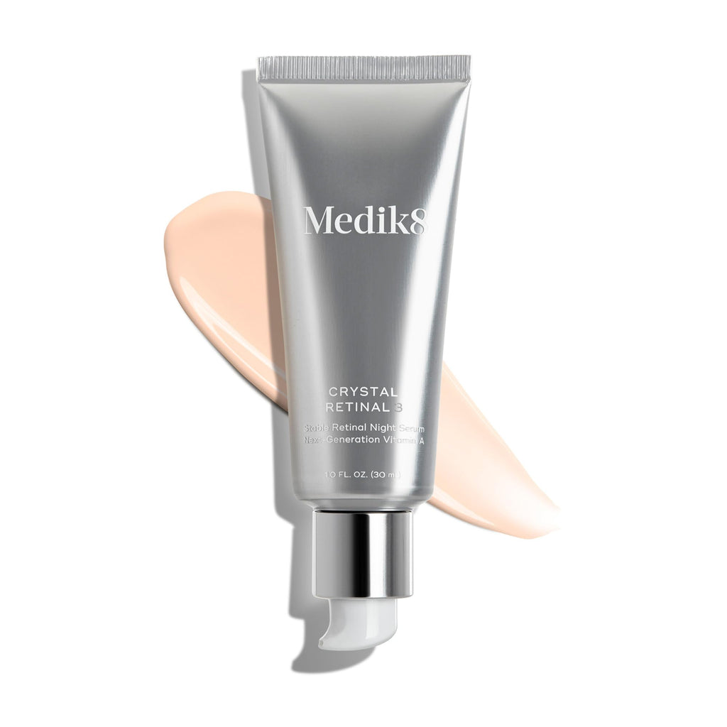 Medik8 Crystal Retinal 3 - Firming, Advanced Skin Retinaldehyde Face Serum - Night Serum with Hyaluronic Acid and Vitamin E - Gluten Free - 1 oz - FENGGESTORE20