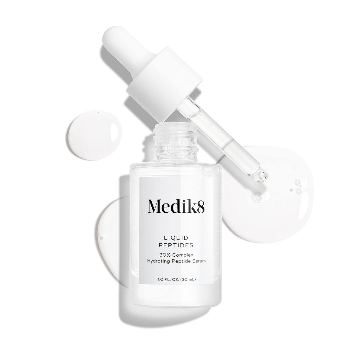 Medik8 Liquid Peptides - Multi Peptide Face Serum For Women and Men - Smooths Wrinkles and Fine Lines - Hydrating Serum - 1.0 oz - FENGGESTORE20