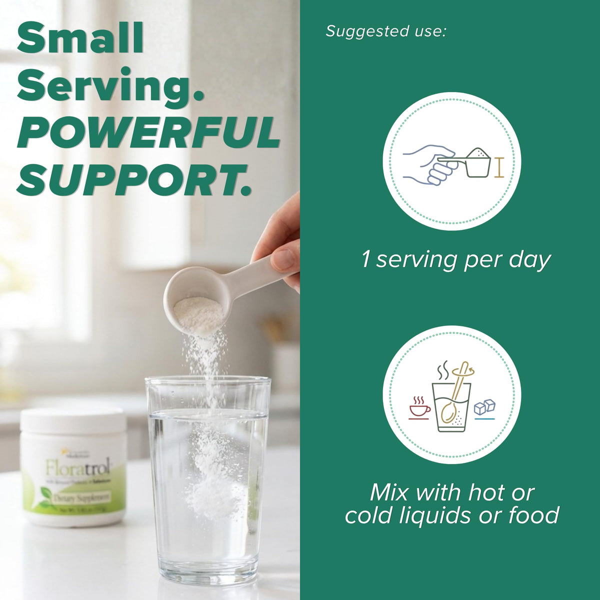 Medtrition Floratrol™ Prebiotic Fiber Powder for Digestive Health – Bimuno® GOS Prebiotic + Selenium – Supports Gut Health & Regularity – Dissolves Clear and Fast, - FENGGESTORE20
