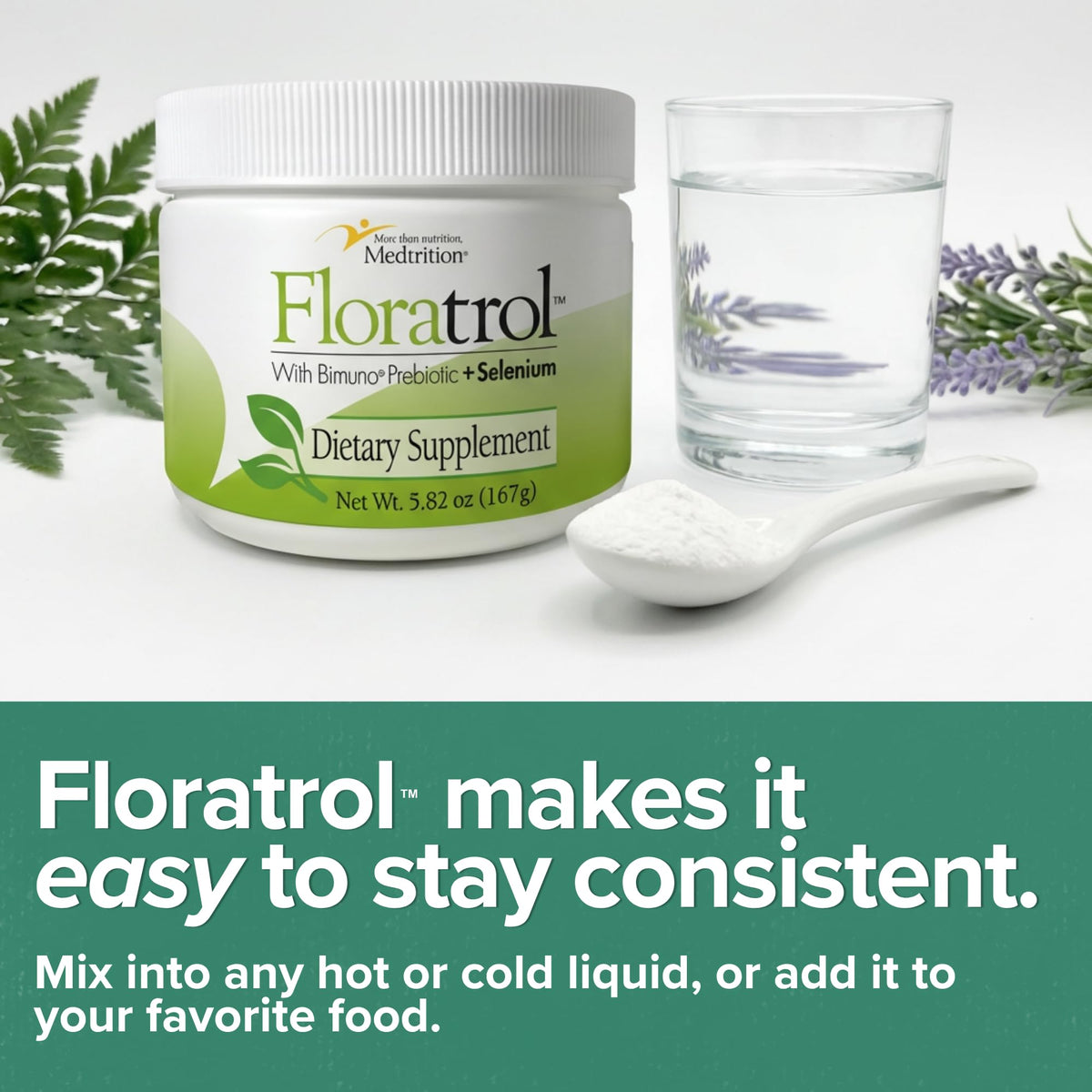 Medtrition Floratrol™ Prebiotic Fiber Powder for Digestive Health – Bimuno® GOS Prebiotic + Selenium – Supports Gut Health & Regularity – Dissolves Clear and Fast, - FENGGESTORE20
