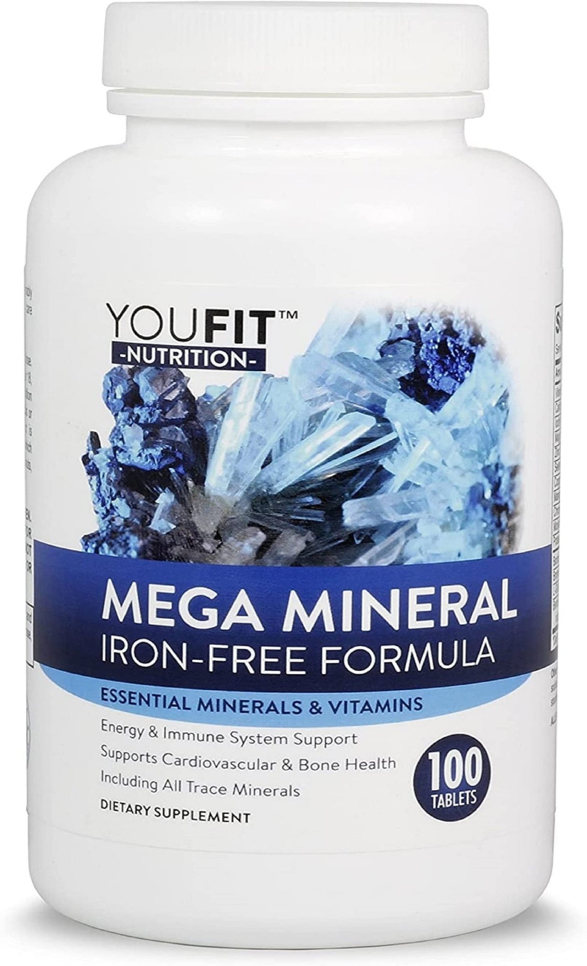 Mega Minerals Supplement by Youfit Nutrition | Trace Minerals | Premium Formula with Source of Minerals and Immune Health Support | Iron Free | All in One - FENGGESTORE20