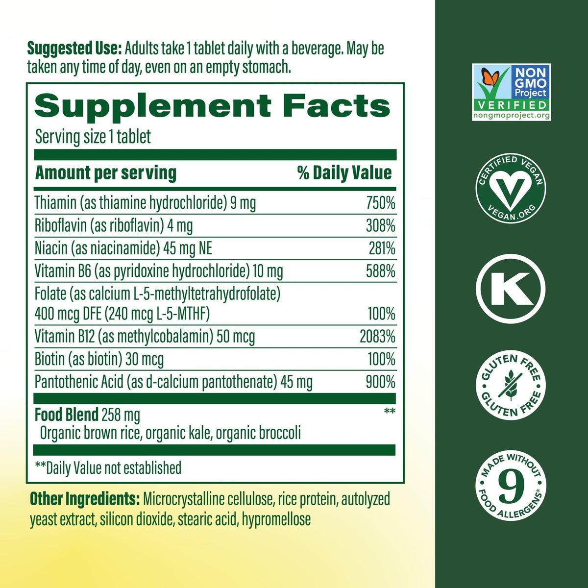 MegaFood Balanced B Complex - Vitamin B Complex for Women & Men - Vitamin B6, B12, Folate, Biotin - Cellular Energy Metabolism - FENGGESTORE20