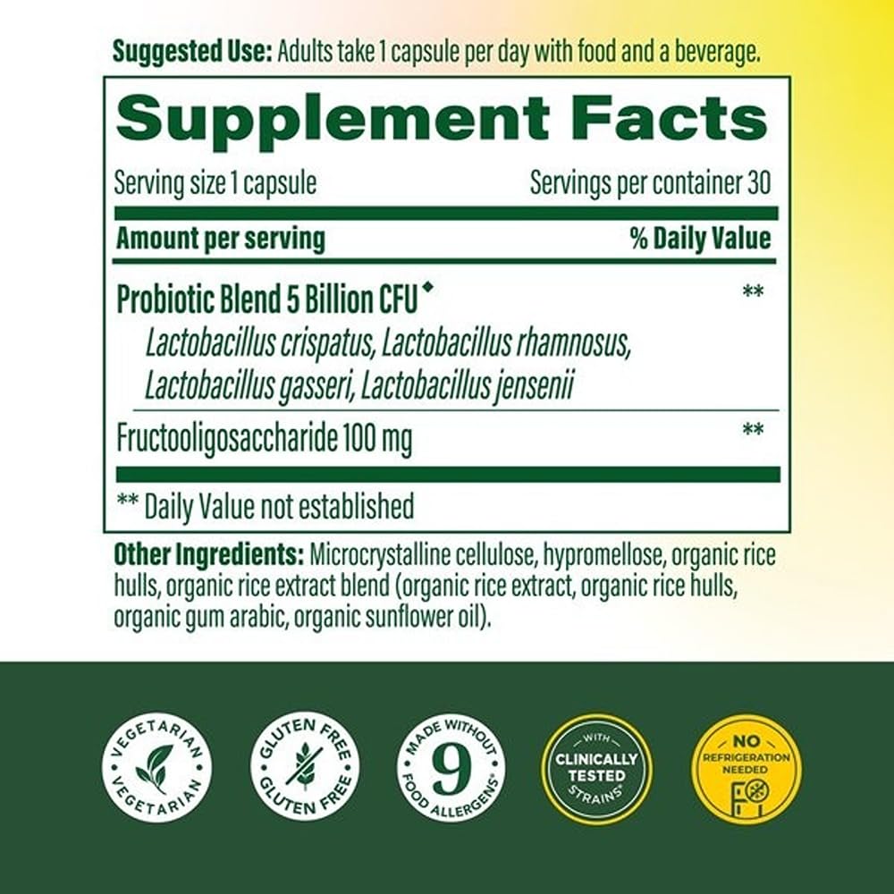 MegaFood Womens Probiotic + Prebiotic - Gluten-Free Prebiotics and Probiotics for Women, Supports Digestive Health & Regularity, Vaginal Probiotics - FENGGESTORE20