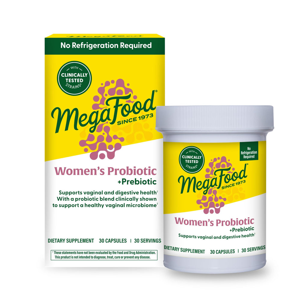 MegaFood Womens Probiotic + Prebiotic - Gluten-Free Prebiotics and Probiotics for Women, Supports Digestive Health & Regularity, Vaginal Probiotics - FENGGESTORE20