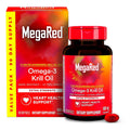 MegaRed Antarctic Krill Oil 500mg Omega 3 Fatty Acid Supplement, Extra Strength EPA & DHA Krill Oil Softgels (90cnt Box), Astaxanthin - FENGGESTORE20
