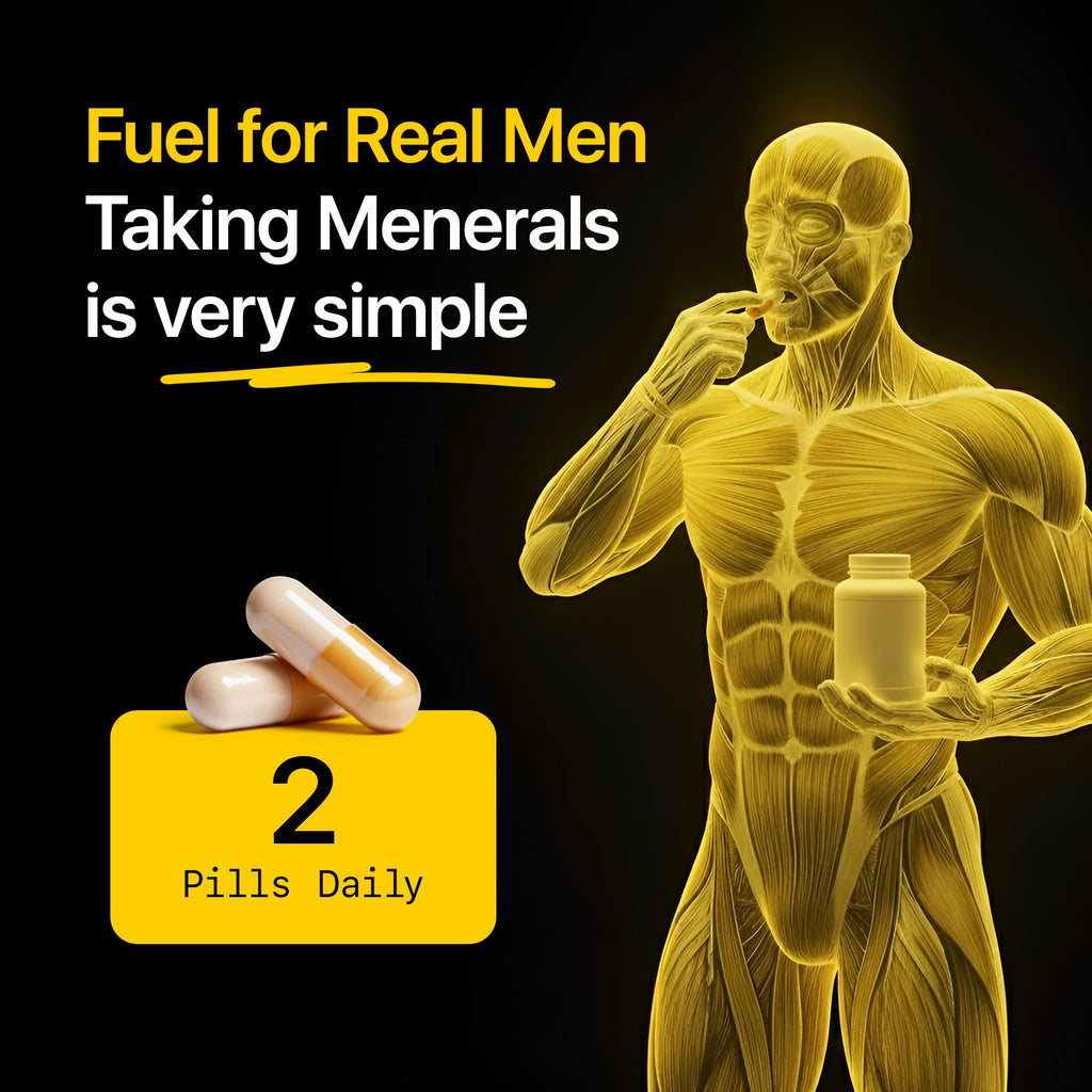 Menerals Mens Multivitamin – Powerful All in One Mineral Supplement for Men – Natural Trace Minerals with Fulvic Acid from Rich American Soil - FENGGESTORE20