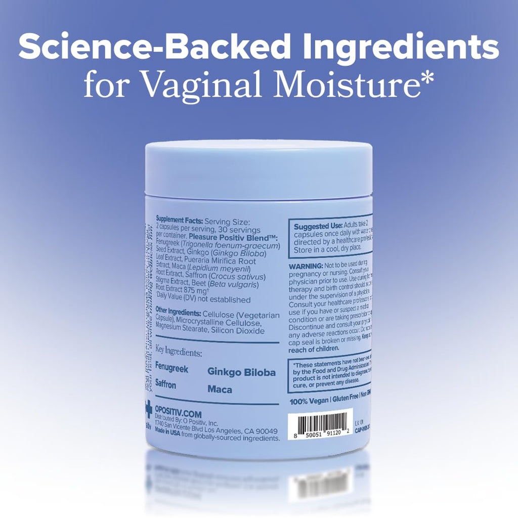 MENO Vaginal Moisture Support Capsules – OBGYN-Formulated to Support Healthy Vaginal Moisture, Mood & Relaxation – Hormone-Free Supplements with Maca Root & Fenugreek Seed Extract – 30 Servings - FENGGESTORE20