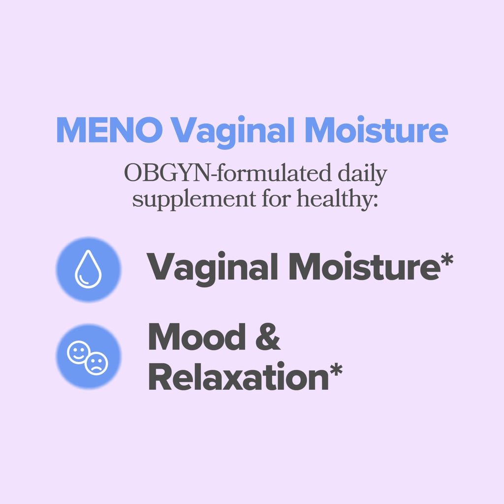 MENO Vaginal Moisture Support Capsules – OBGYN-Formulated to Support Healthy Vaginal Moisture, Mood & Relaxation – Hormone-Free Supplements with Maca Root & Fenugreek Seed Extract – 30 Servings - FENGGESTORE20
