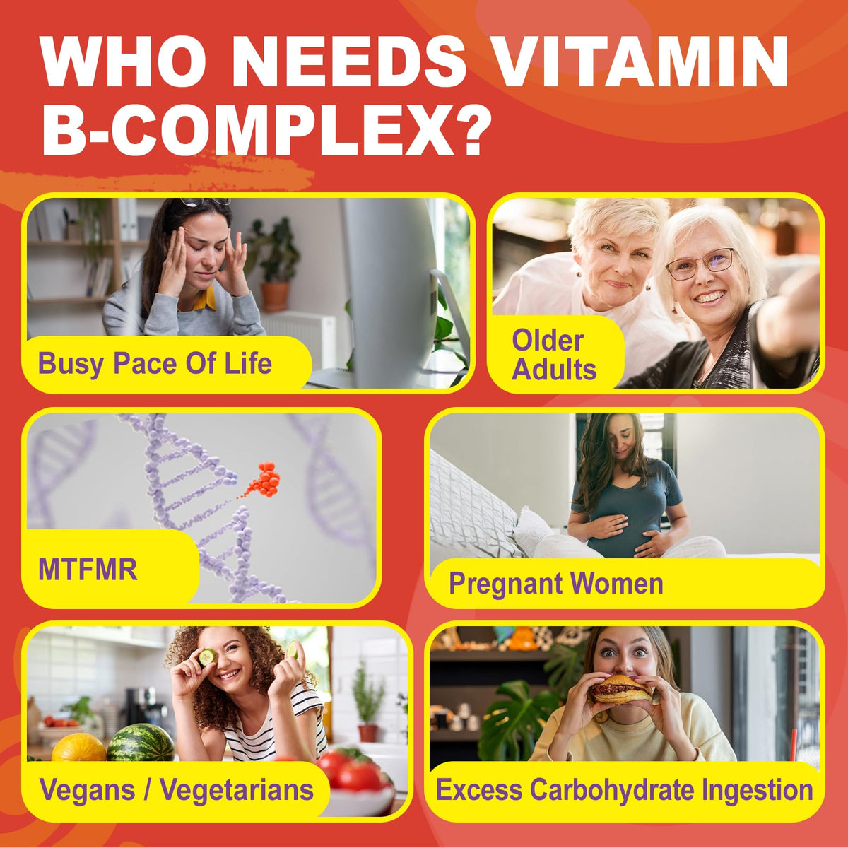 Methylated Vitamin B Complex Gummies for Women & Men - 12-in-1 Multivitamin with 1000 mcg Methyl B12, 1700 mcg Methylfolate, 2000 mcg Biotin, Inositol for Energy - FENGGESTORE20