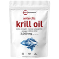 Micro Ingredients Antarctic Krill Oil Supplement, 2,000mg Per Serving, 240 Softgels, Triple Strength, Rich in Omega-3s EPA, DHA & Natural Astaxanthin - FENGGESTORE20