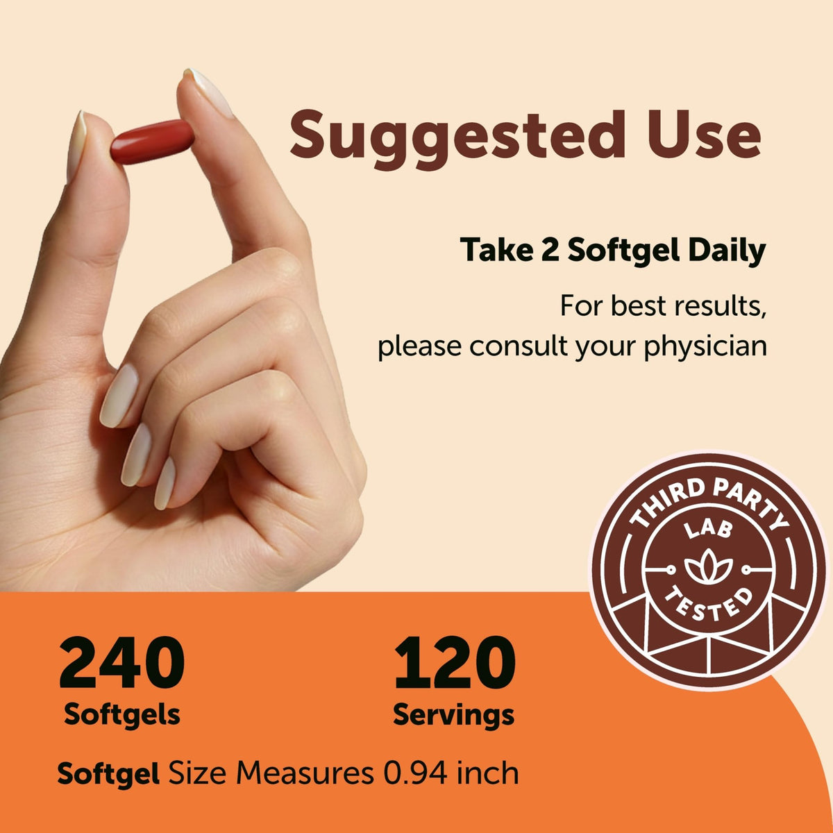 Micro Ingredients CoQ10 400 mg Per Serving, 240 Softgels | Made with Coconut MCT Oil | Coenzyme Q10 (Ubiquinone) | Non-GMO - FENGGESTORE20