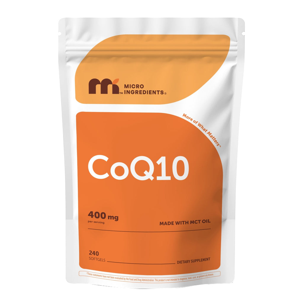 Micro Ingredients CoQ10 400 mg Per Serving, 240 Softgels | Made with Coconut MCT Oil | Coenzyme Q10 (Ubiquinone) | Non-GMO - FENGGESTORE20
