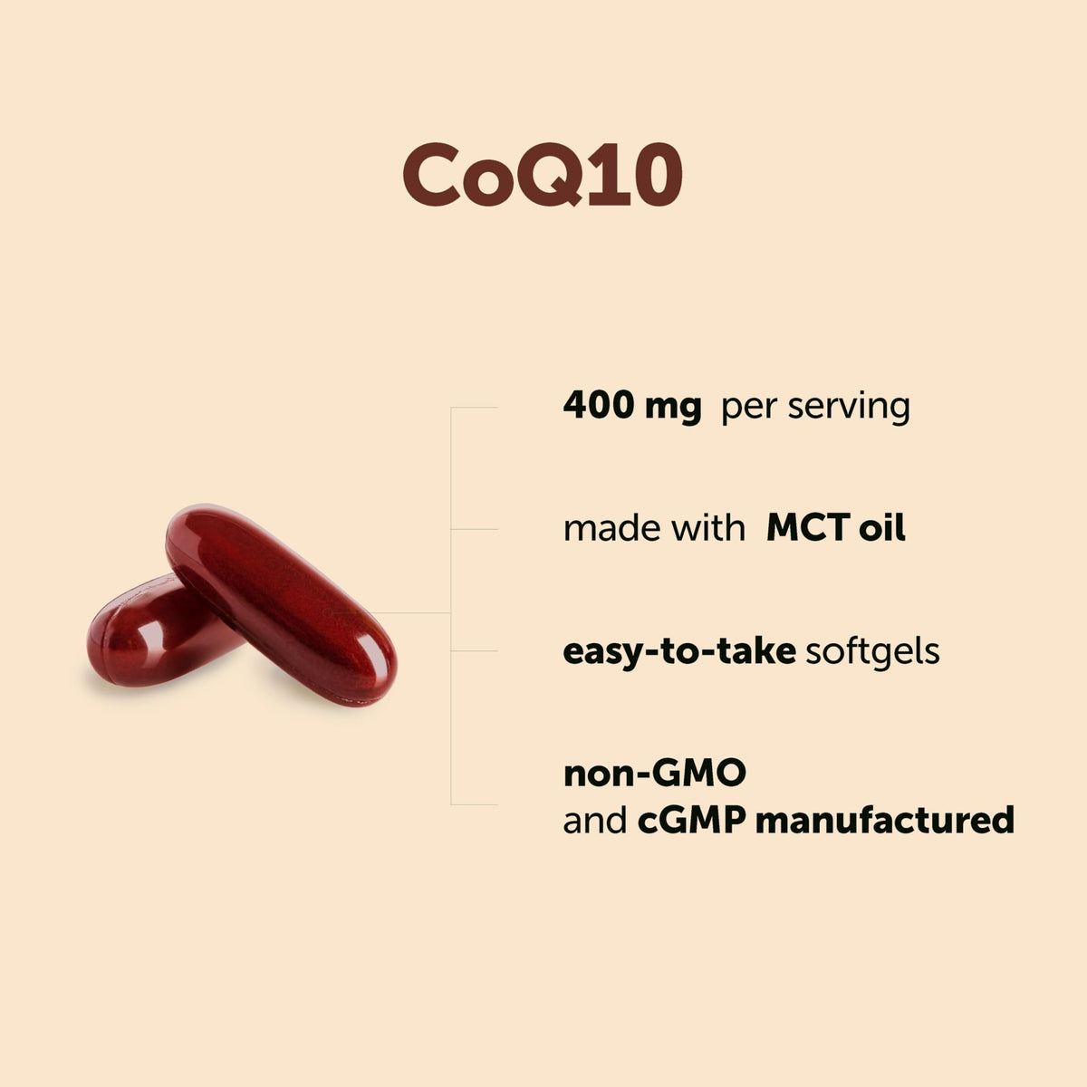 Micro Ingredients CoQ10 400 mg Per Serving, 240 Softgels | Made with Coconut MCT Oil | Coenzyme Q10 (Ubiquinone) | Non-GMO - FENGGESTORE20