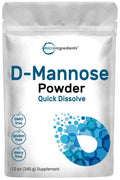 Micro Ingredients D Mannose Powder, Pure Mannose Supplement, Quick Water Soluble, Support Urinary Tract Cleanse & Bladder Health, Premium Mannose - FENGGESTORE20