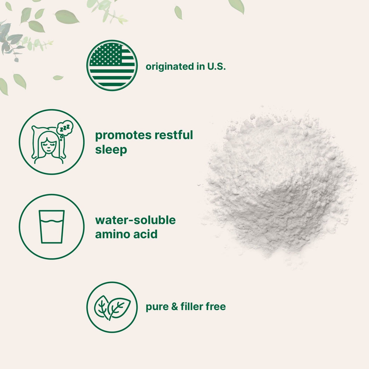 Micro Ingredients Glycine Powder, 1KG (2.2 Pounds), Glycine 1000mg Per Serving, Water Soluble and Products of USA - FENGGESTORE20