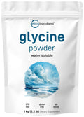 Micro Ingredients Glycine Powder, 1KG (2.2 Pounds), Glycine 1000mg Per Serving, Water Soluble and Products of USA - FENGGESTORE20