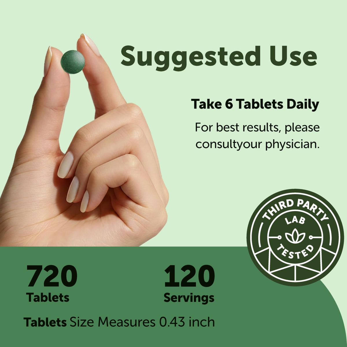 Micro Ingredients Organic Spirulina Chlorella Tablets, 720 Count | 4 Month Supply | 50/50 Algae Blend | Broken Cell Wall | Non-GMO, Filler Free - FENGGESTORE20