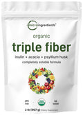 Micro Ingredients Organic Triple Fiber Powder, 2lb | Natural Prebiotic to Support Digestive & Gut Health - FENGGESTORE20