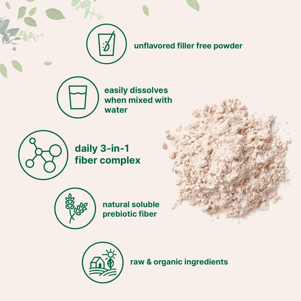 Micro Ingredients Organic Triple Fiber Powder, 2lb | Natural Prebiotic to Support Digestive & Gut Health - FENGGESTORE20