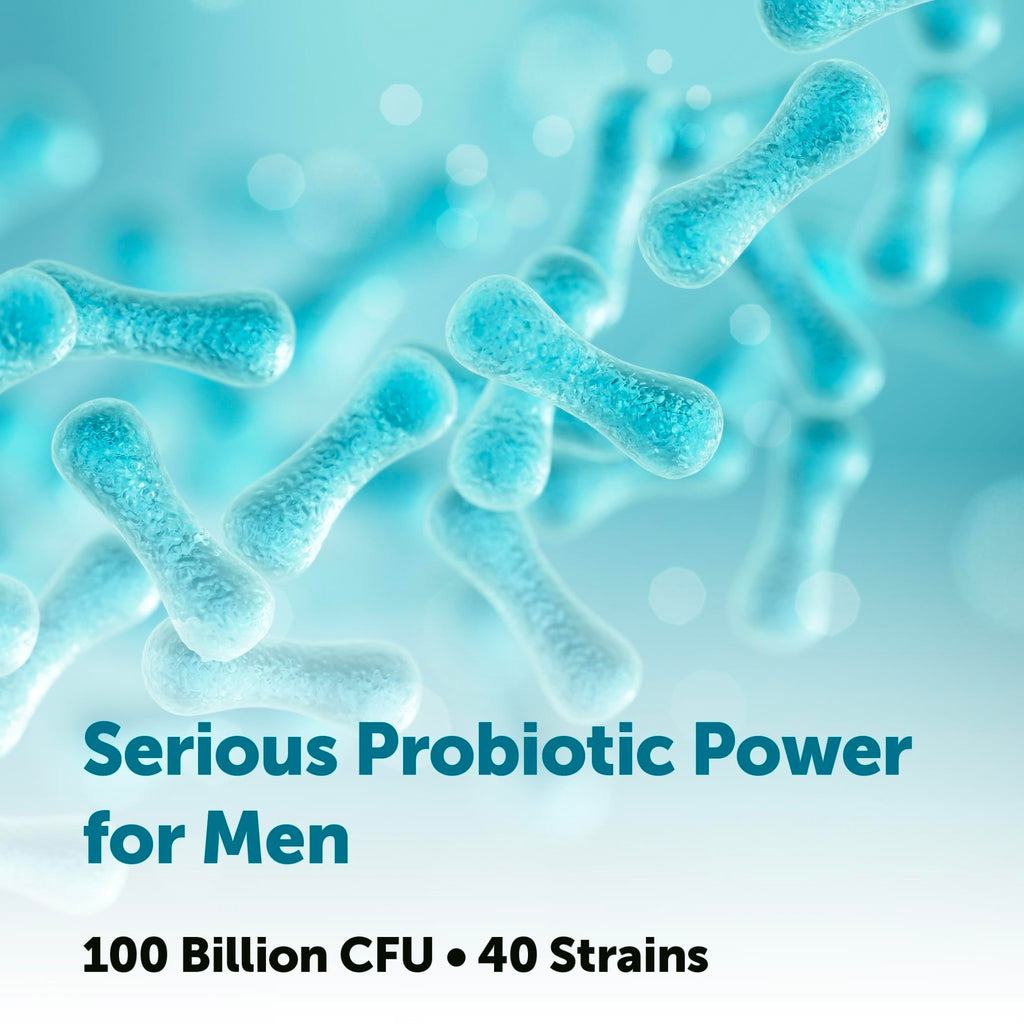 Micro Ingredients Probiotics for Men 100 Billion CFU, 40 Strains, 120 Vegetarian Capsules | Pre, Probiotics, Postbiotics & Enzymes | Pre, Probiotics, Enzymes, Saw Palmetto, Pumpkin Seed & Lycopene - FENGGESTORE20