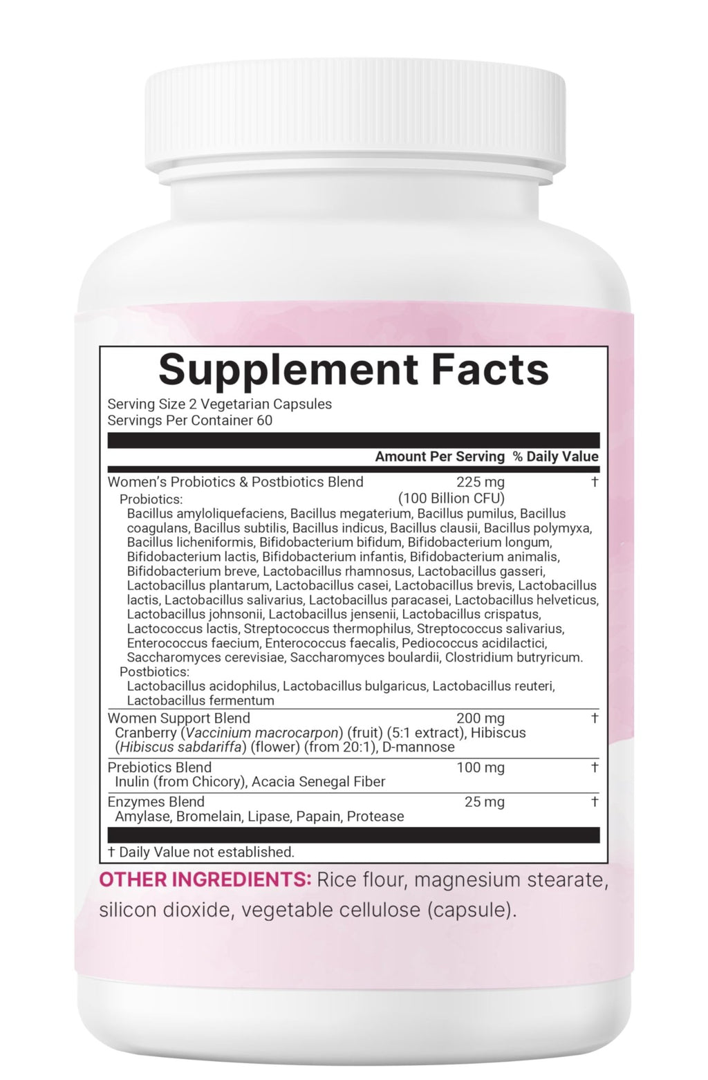 Micro Ingredients Probiotics for Women 100 Billion CFU with Prebiotics, 120 Veggie Capsules | pH Balance, Urinary Tract, Vaginal & Gut Health Support* - FENGGESTORE20